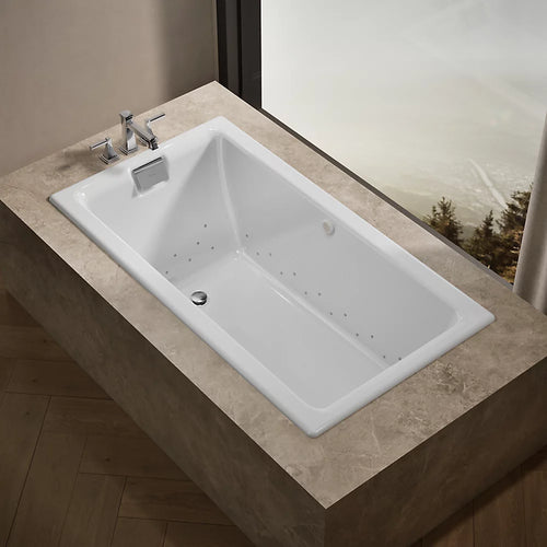 Tea-for-Two® 66" x 36" drop-in Heated BubbleMassage™ air bath