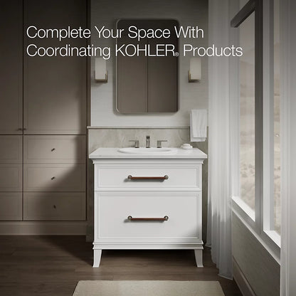 Kohler 20-1/4" oval drop-in bathroom sink