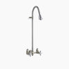 Kohler Industrial exposed shower with reversible yoke and galvanized riser
