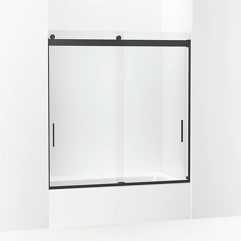Kohler 62" H sliding bath door with 1/4"-thick glass