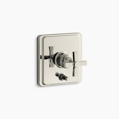 Kohler Rite-Temp® valve trim with push-button diverter and cross handle