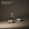 Kohler Deck-mount bath faucet handles with Industrial design