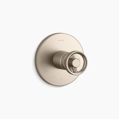 Kohler MasterShower® temperature control valve trim with Industrial handle