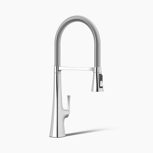 Kohler Graze® Semi-professional kitchen sink faucet with three-function sprayhead
