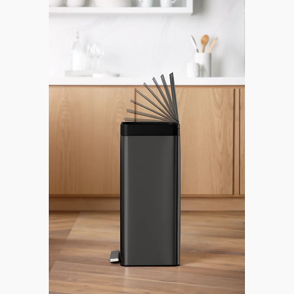 Kohler 13-gallon stainless steel step trash can