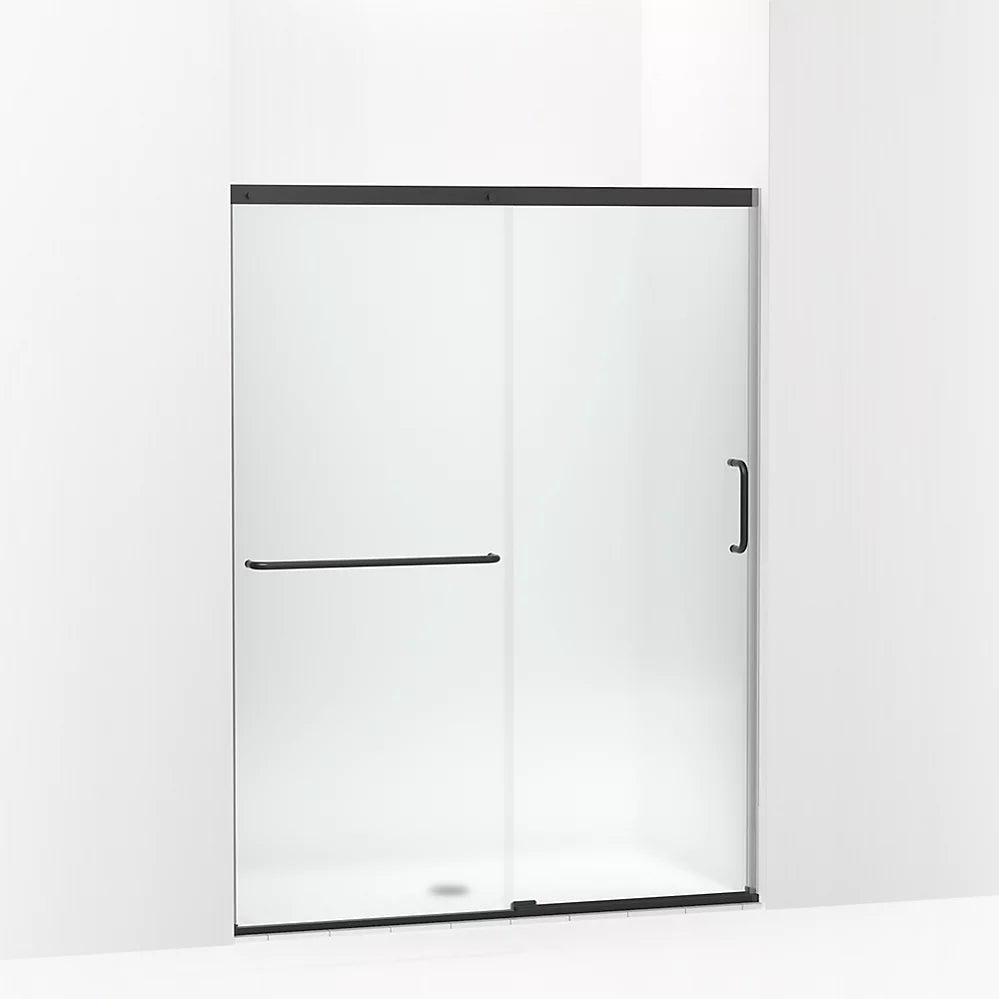 Kohler Sliding shower door, 70-1/2" H x 50-1/4 - 53-5/8" W, with 1/4" thick Frosted glass