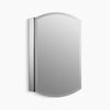 Kohler 20" W x 31" H aluminum single-door medicine cabinet, beveled edges