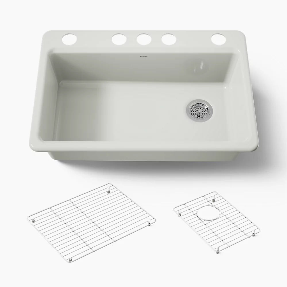 Kohler Riverby® 33" undermount single-bowl kitchen sink