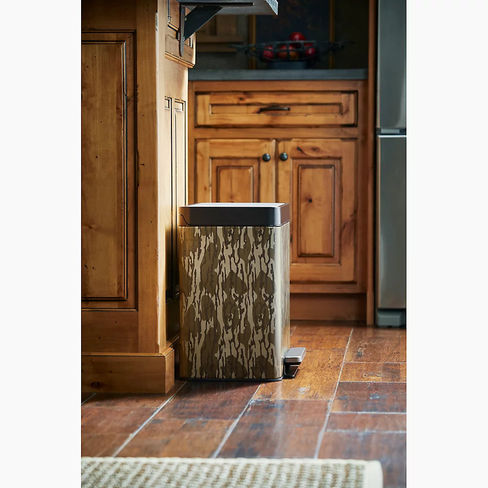 Kohler 8-gallon stainless steel step trash can