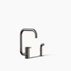 Kohler Single-handle kitchen sink faucet with two-function extended-reach spout and side sprayer