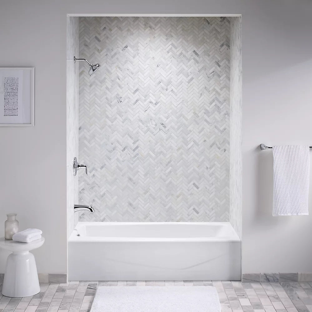 Kohler 60" x 30-1/4" alcove bath, left drain