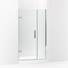 Kohler Frameless pivot shower door, 71-9/16" H x 39-5/8 - 40-3/8" W, with 3/8" thick Crystal Clear glass