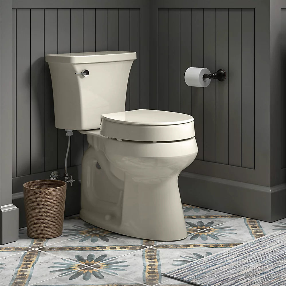 Kohler Elevated Quiet-Close™ round-front toilet seat