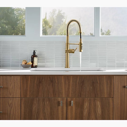 Kohler Semi-professional kitchen sink faucet with three-function sprayhead