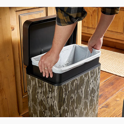 Kohler 8-gallon stainless steel step trash can