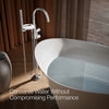 Kohler Floor-mount bath filler trim with lever handles and handshower