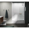 Kohler Bath screen, 56-15/16" x 32" W with 1/4" thick Crystal Clear glass and square corner