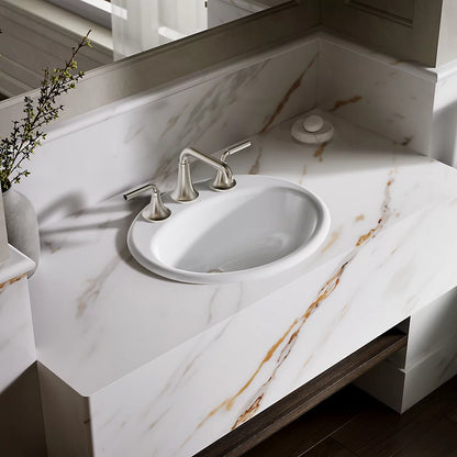 Kohler 19-1/4" oval drop-in bathroom sink