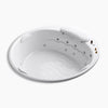 Kohler 75" x 75" drop-in whirlpool with heater without jet trim
