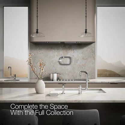 Kohler Single-handle kitchen sink faucet with two-function extended-reach spout and side sprayer