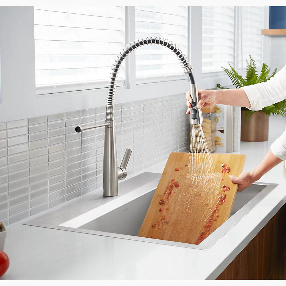 Kohler 33" top-/undermount single-bowl kitchen sink kit