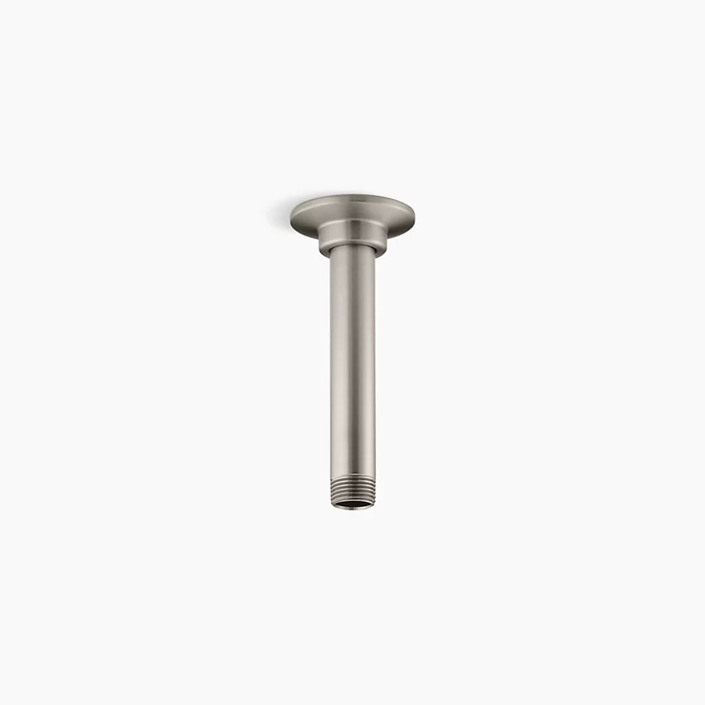 Kohler 6" ceiling-mount single-function rainhead arm and flange