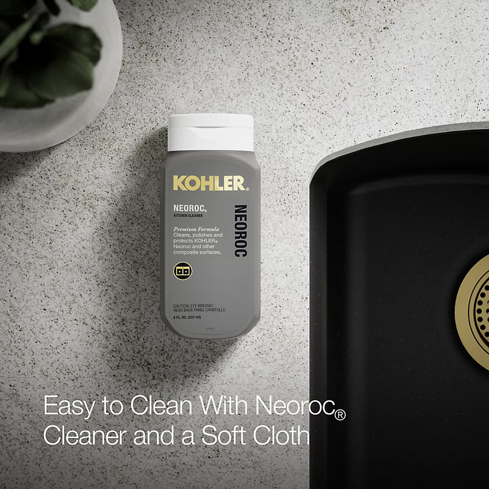 Kohler Kennon® 33" top-/undermount double-bowl kitchen sink