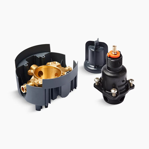Kohler Pressure-balancing valve body and cartridge kit with PEX expansion connections