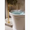 Kohler Floor-mount bath filler trim with handshower