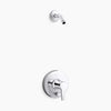 Kohler Rite-Temp® shower trim kit with push-button diverter, less showerhead