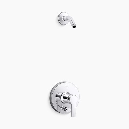 Kohler Rite-Temp® shower trim kit with push-button diverter, less showerhead
