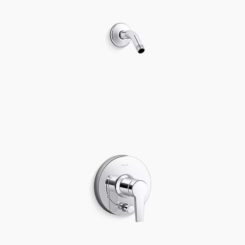 Kohler Rite-Temp® shower trim kit with push-button diverter, less showerhead