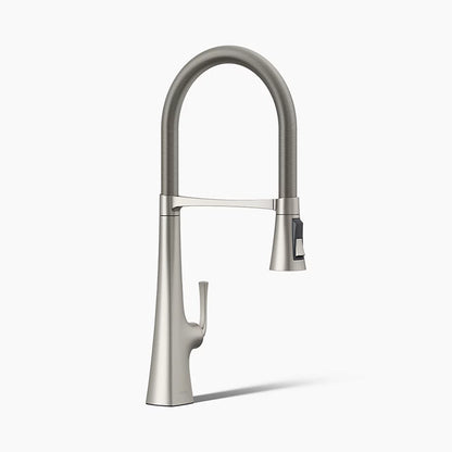 Kohler Graze® Semi-professional kitchen sink faucet with three-function sprayhead