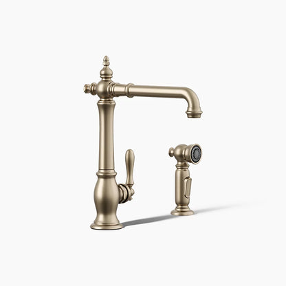 Kohler Artifacts® Single-handle kitchen sink faucet with side sprayer