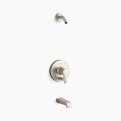 Kohler Rite-Temp® bath and shower trim kit with push-button diverter, without showerhead