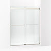 Kohler 74" H sliding shower door with 1/4"-thick glass