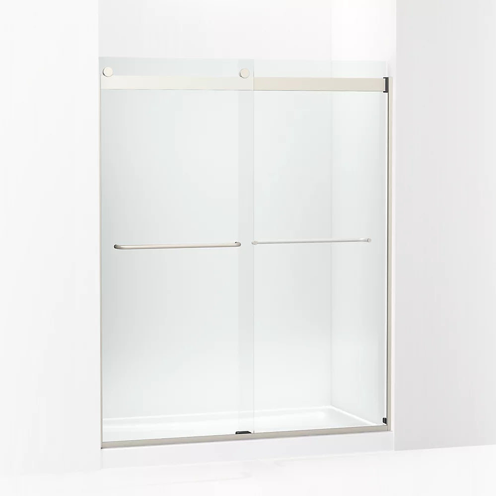 Kohler 74" H sliding shower door with 1/4"-thick glass