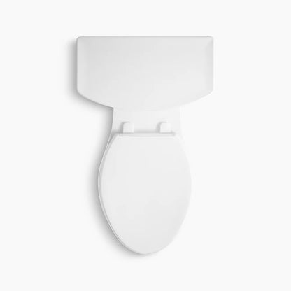 Kohler Two-piece elongated toilet with skirted trapway, 1.28 gpf