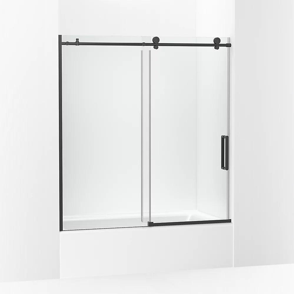 Kohler 62" H sliding bath door with 3/8"-thick glass