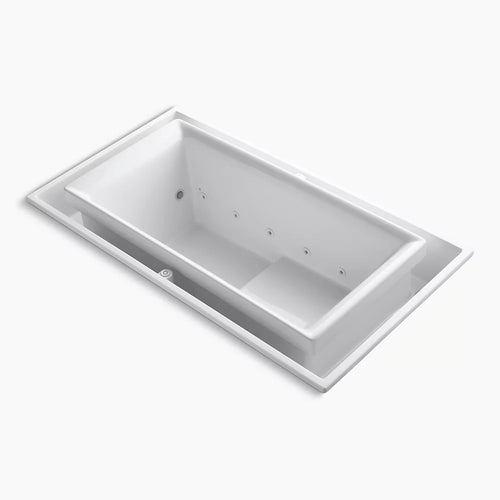 Kohler 63" x 31-1/2" drop-in Effervescence bath with chromatherapy and right-hand drain