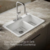 Kohler Riverby® 33" top-mount double-bowl kitchen sink