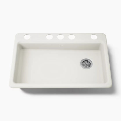 Kohler Riverby® 33" undermount single-bowl kitchen sink