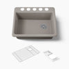 Kohler Riverby® 27" undermount single-bowl workstation kitchen sink
