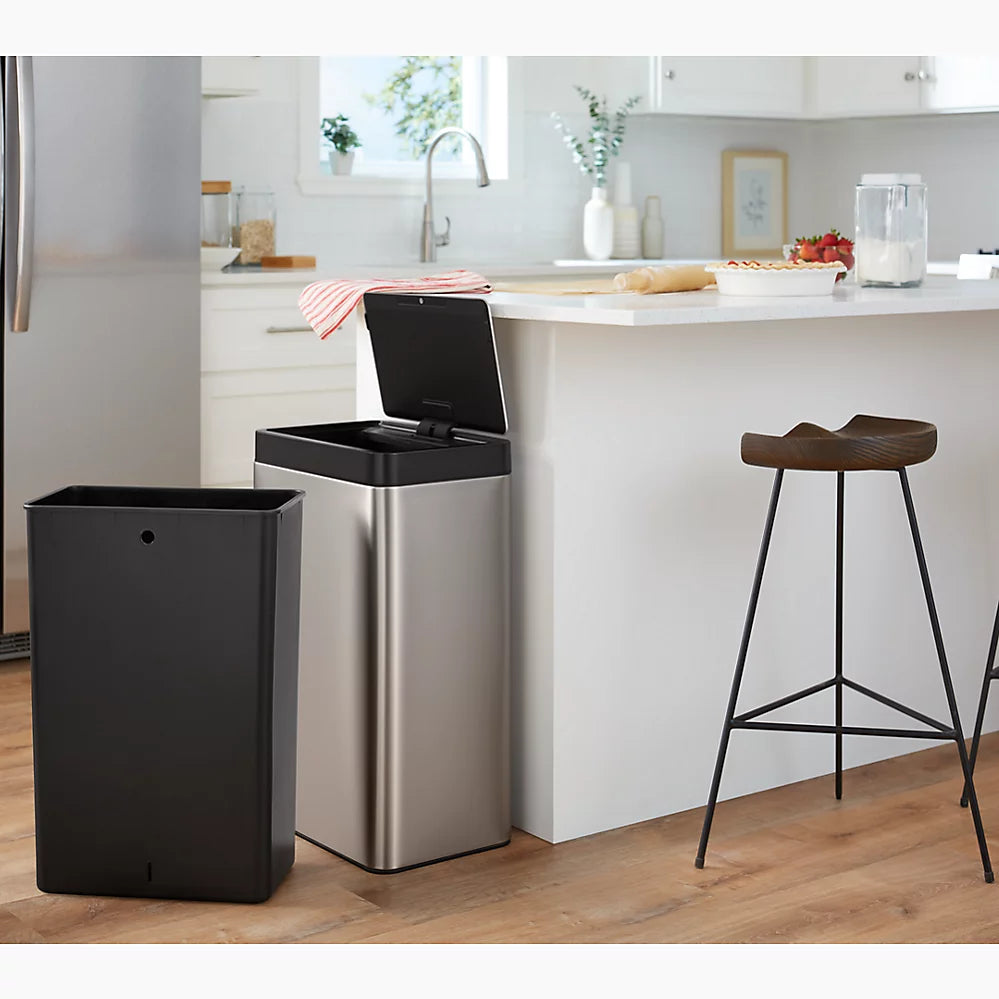 Kohler 13-gallon touchless stainless steel trash can