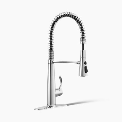 Kohler Semi-professional kitchen sink faucet with three-function sprayhead