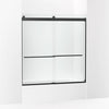 Kohler 61-9/16" H sliding bath door with 3/8"-thick glass