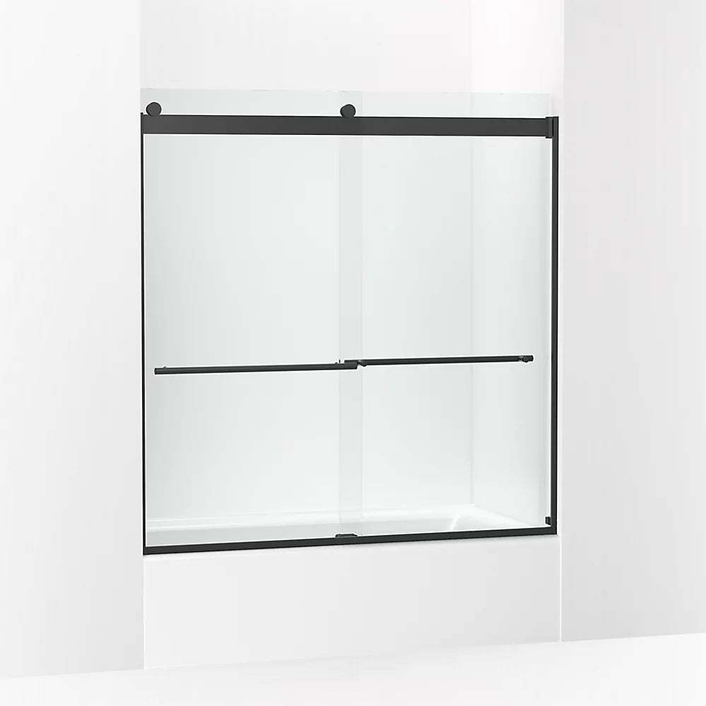 Kohler 61-9/16" H sliding bath door with 3/8"-thick glass