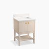 Kohler Seagrove By Studio Mcgee Cabinet and Quartz Top 24-Inch Single-Sink Bathroom Vanity