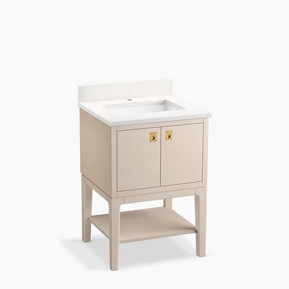 Kohler Seagrove By Studio Mcgee Cabinet and Quartz Top 24-Inch Single-Sink Bathroom Vanity