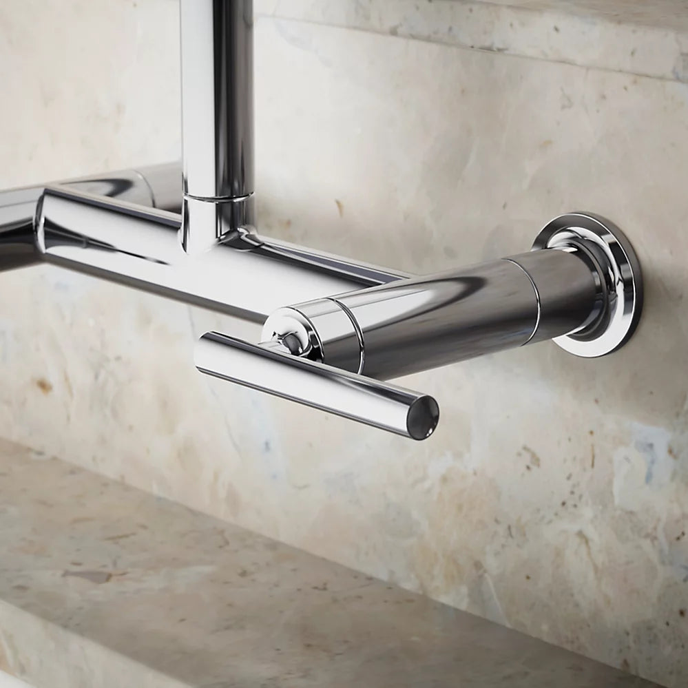 Kohler Two-hole wall-mount bridge kitchen sink faucet